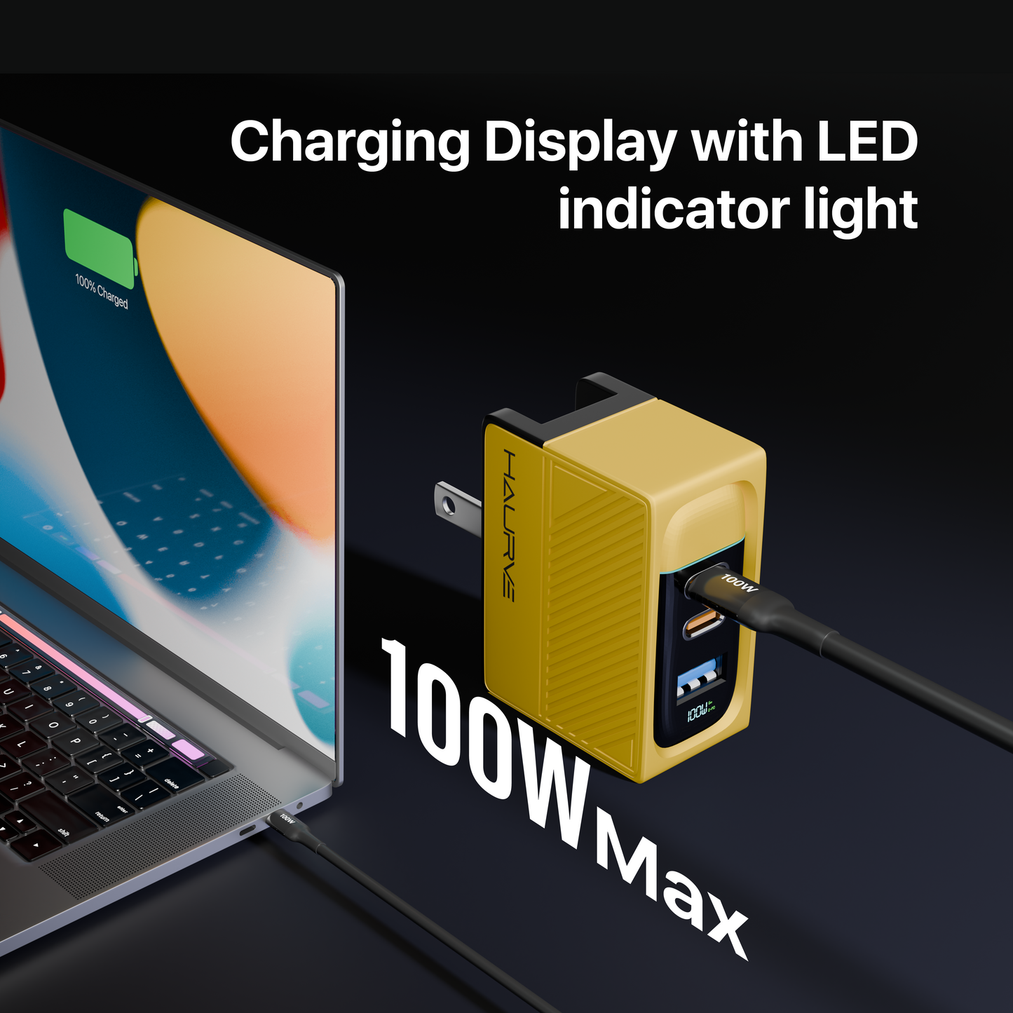 Haurve 100W 3-in-1 GaN Fast Charger