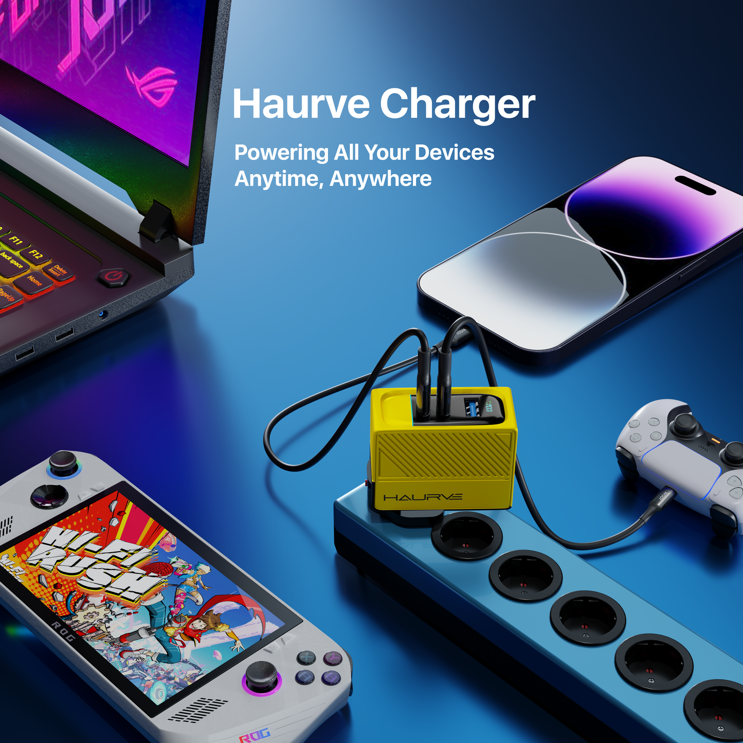 Haurve 100W 3-in-1 GaN Fast Charger